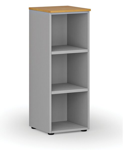 Kancelársky regál PRIMO GRAY, 400 x 420 x 1087 mm, sivá/buk