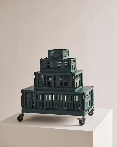 HAY Úložný box Colour Crate Large, dark green