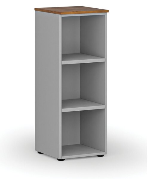 Kancelársky regál PRIMO GRAY, 400 x 420 x 1087 mm, sivá/orech