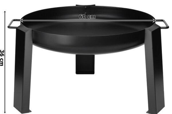 Oceľové ohnisko HOGAR 60 cm