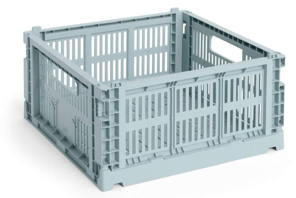 HAY Úložný box Colour Crate Medium Square, dusty blue