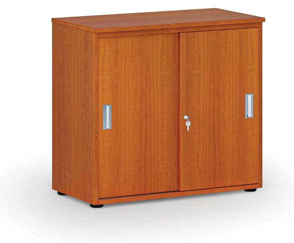 Kancelárska skriňa so zasúvacími dverami PRIMO WOOD, 800 x 420 x 740 mm, čerešňa