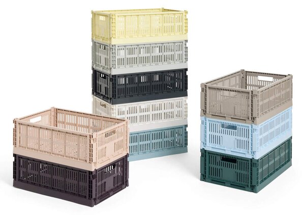 HAY Úložný box Colour Crate Large, charcoal
