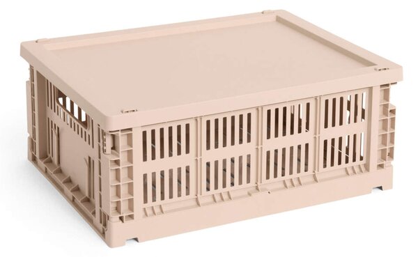 HAY Plastové veko Colour Crate Medium, sage green