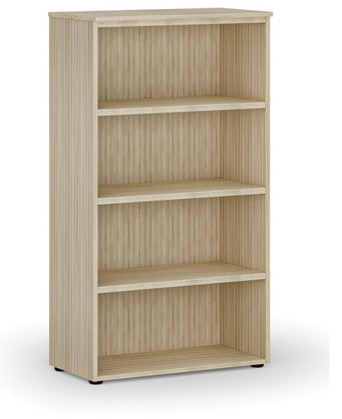 Kancelársky regál PRIMO WOOD, 800 x 420 x 1434 mm, dub prírodný