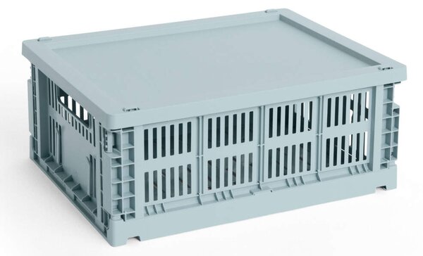 HAY Plastové veko Colour Crate Medium, dusty blue