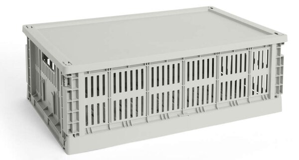 HAY Plastové veko Colour Crate Large, grey