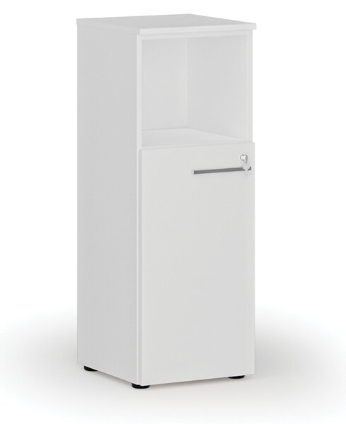 Kombinovaná kancelárska skriňa PRIMO WHITE, 400 x 420 x 1087 mm, biela