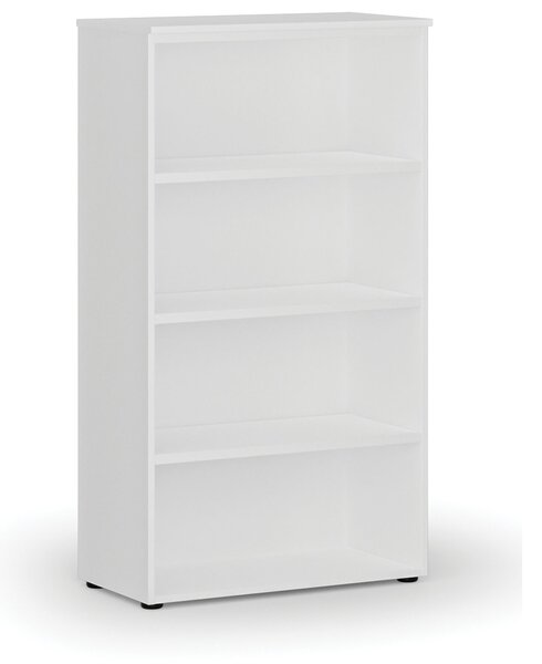 Kancelársky regál PRIMO WHITE, 800 x 420 x 1434 mm, biela