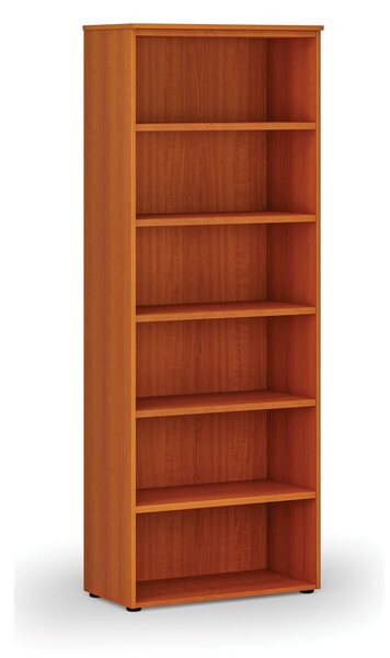 Kancelársky regál PRIMO WOOD, 800 x 420 x 2128 mm, čerešňa