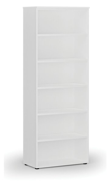 Kancelársky regál PRIMO WHITE, 800 x 420 x 2128 mm, biela