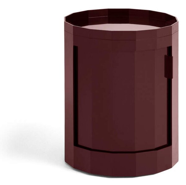 HAY Úložný stolík Facet Cabinet 100, burgundy