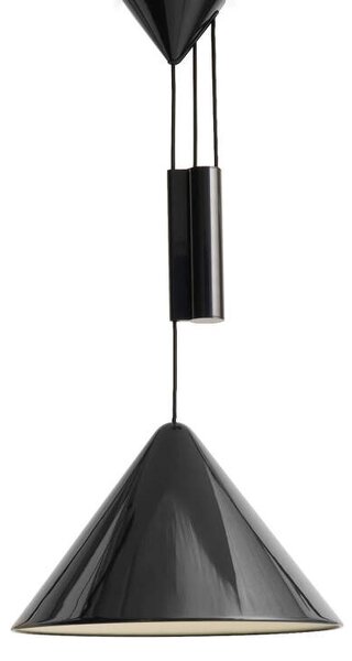 HAY Nastaviteľné závesné svietidlo Compass 430, soft black AE387