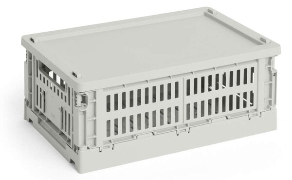 HAY Plastové veko Colour Crate Small, grey