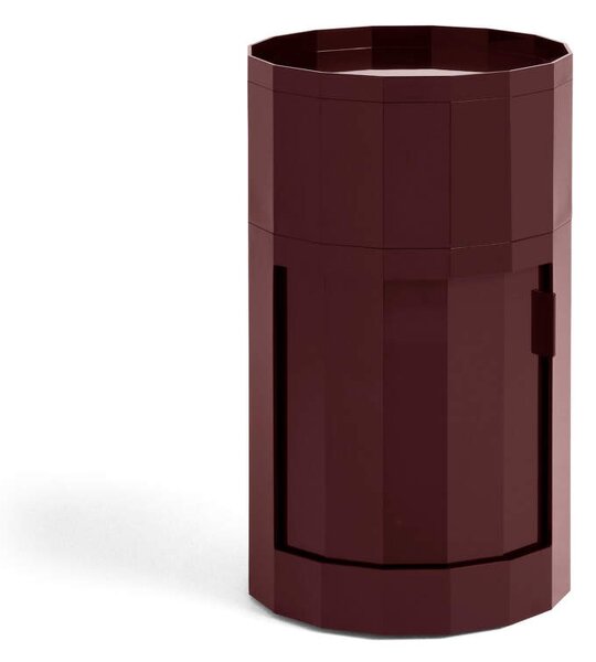 HAY Úložný stolík Facet Cabinet 101, burgundy