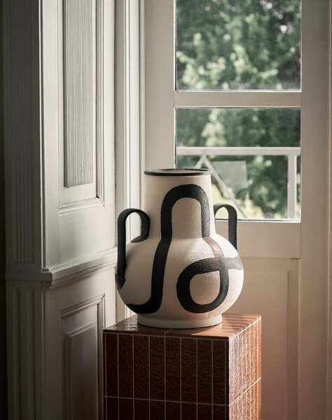 Ferm Living Váza Trace, off-white