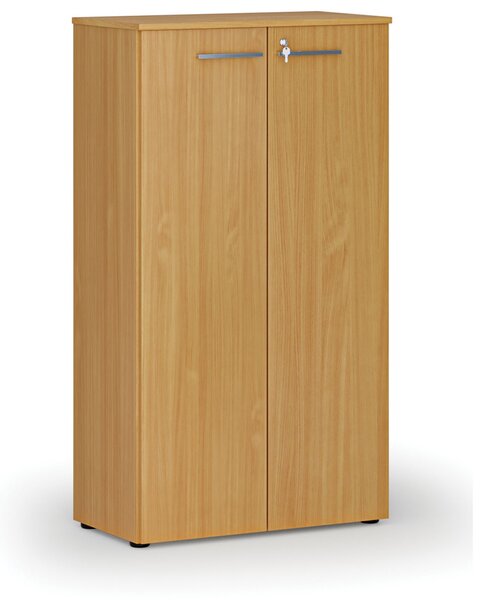 Kancelárska skriňa s dverami PRIMO WOOD, 800 x 420 x 1434 mm, buk
