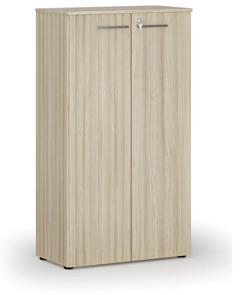 Kancelárska skriňa s dverami PRIMO WOOD, 800 x 420 x 1434 mm, dub prírodný