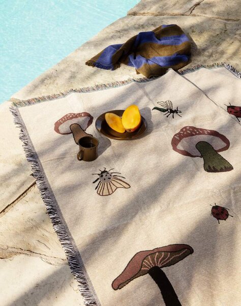 Ferm Living Tapiséria Forest Tapestry Blanket, sand