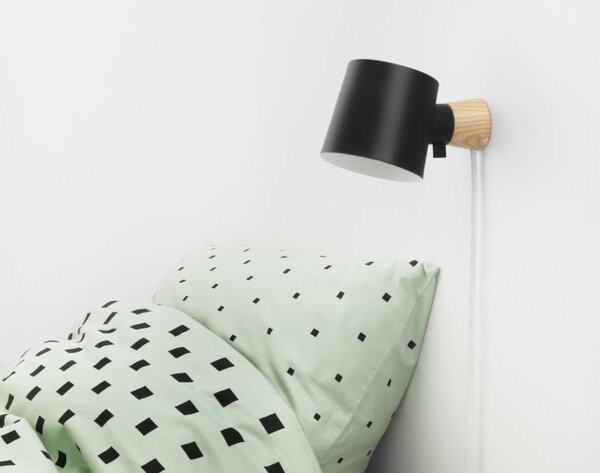 Normann Copenhagen Nástenná lampa Rise, yellow 502009