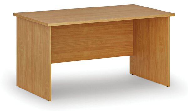 Kancelársky písací stôl PRIMO WOOD, 140x80 cm, buk