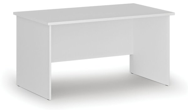 Kancelársky písací stôl PRIMO WHITE, 140x80 cm, biela