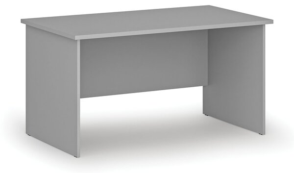 Kancelársky písací stôl PRIMO GRAY, 140x80 cm, sivá