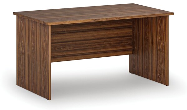 Kancelársky písací stôl PRIMO WOOD, 140x80 cm, orech