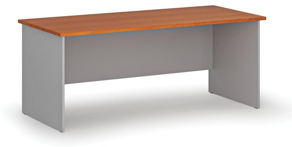 Kancelársky písací stôl PRIMO GRAY, 180x80 cm, sivá/čerešňa