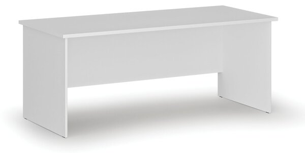 Kancelársky písací stôl PRIMO WHITE, 180x80 cm, biela