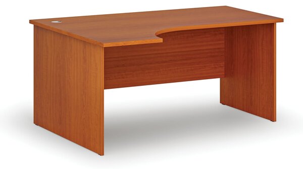 Rohový kancelársky písací stôl PRIMO WOOD, 160x120 cm, ľavý, čerešňa
