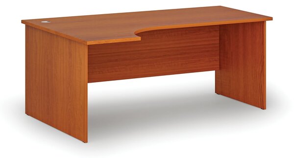 Rohový kancelársky písací stôl PRIMO WOOD, 180x120 cm, ľavý, čerešňa