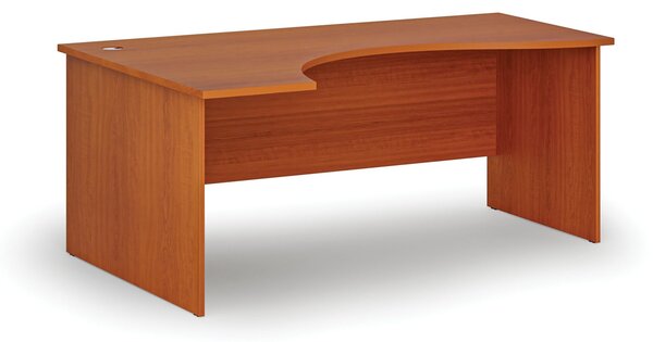 Ergonomický kancelársky písací stôl PRIMO WOOD, 180x120 cm, ľavý, čerešňa