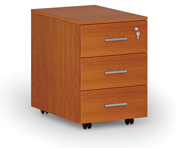 Kancelársky mobilný kontajner PRIMO WOOD, 3 zásuvky, čerešňa