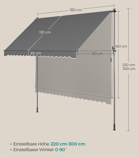 Upínacia markíza GSA352G02