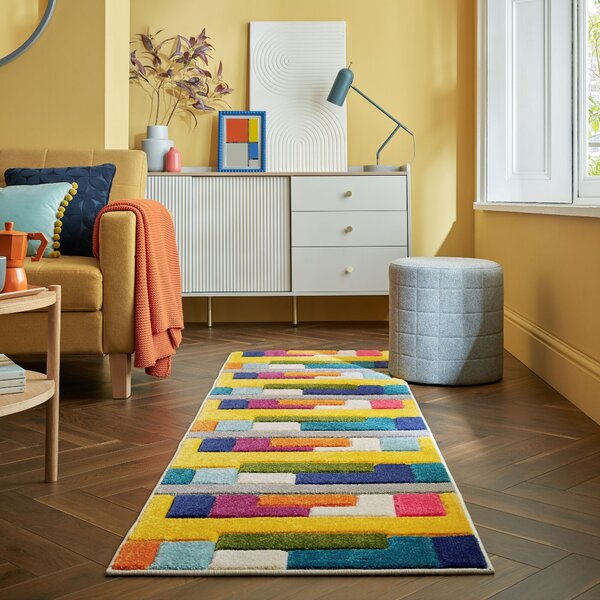 Flair Rugs , Behúň Spectrum Mambo Multi, 66x230, viacfarebná, chodba / predsieň