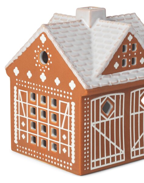 Porcelánový svietnik Gingerbread Lighthouse 11,5 cm