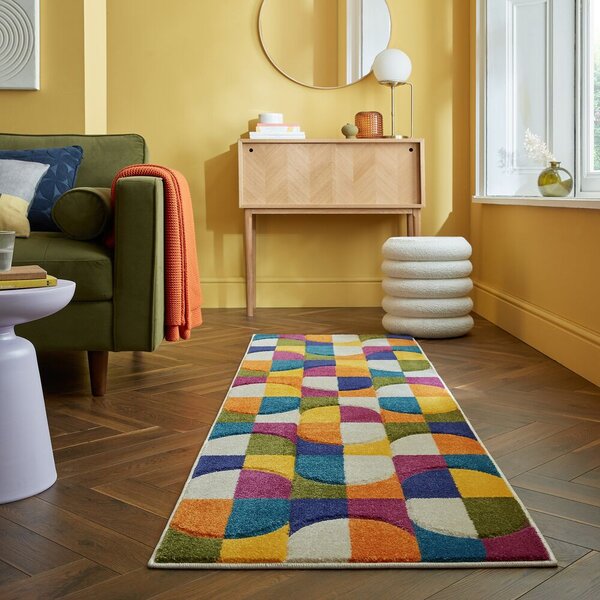 Flair Rugs , Behúň Spectrum Chacha Multi, 66x230, viacfarebná, chodba / predsieň