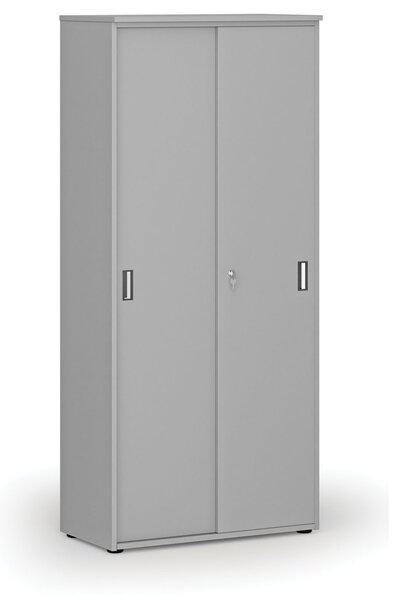 Skriňa so zasúvacími dverami PRIMO GRAY, 800 x 420 x 1781 mm, sivá