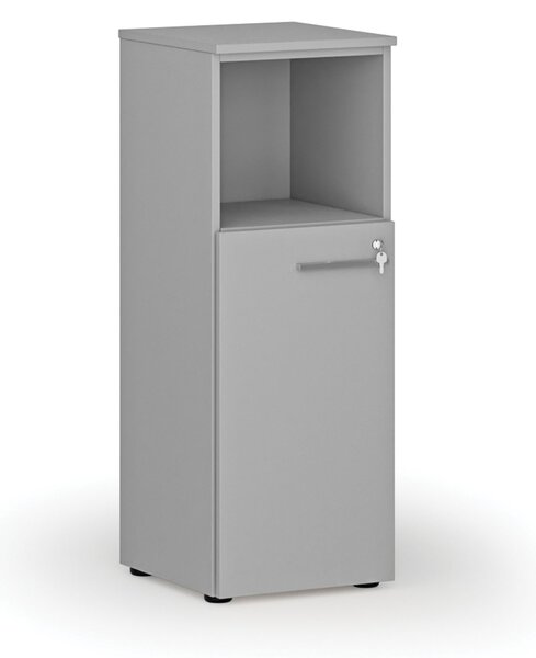 Kombinovaná kancelárska skriňa PRIMO GRAY, 400 x 420 x 1087 mm, sivá