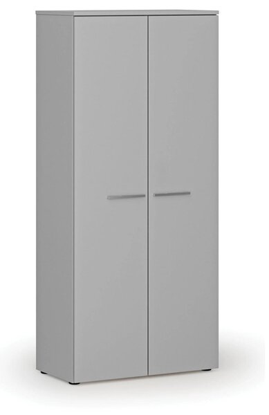 Šatníková skriňa s výsuvom PRIMO GRAY, 800 x 420 x 1781 mm, sivá