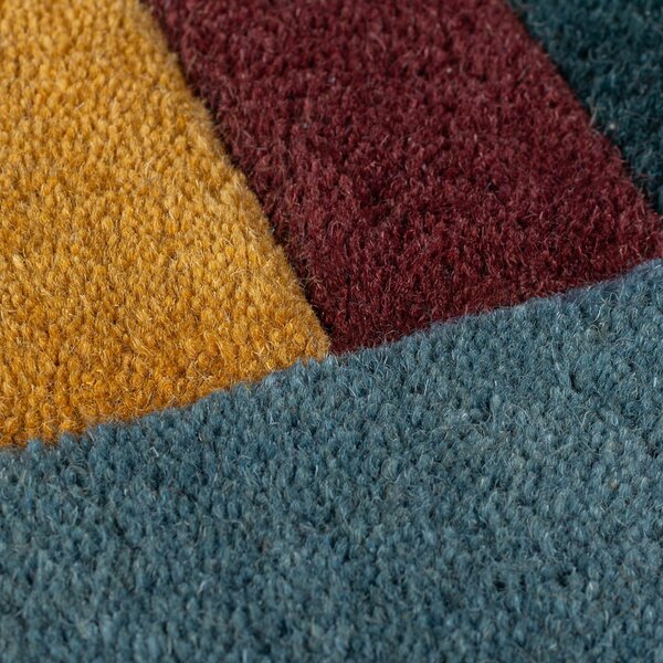Flair Rugs , Ručne všívaný kusový koberec Abstract Shuffle Shaped Multi, 120x180, viacfarebná, chodba / predsieň