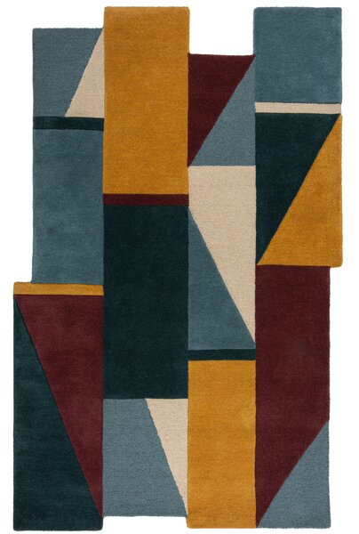 Flair Rugs , Ručne všívaný kusový koberec Abstract Shuffle Shaped Multi, 120x180, viacfarebná, chodba / predsieň
