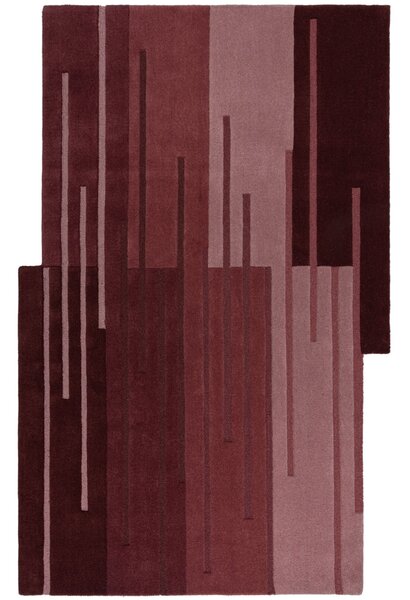 Flair Rugs , Ručne všívaný kusový koberec Abstract Split Ombre Red, 120x180, červená, chodba / predsieň