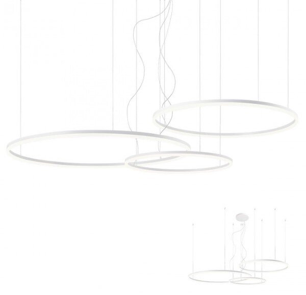 Redo 01-1924-TRIAC LED závesné stropné svietidlo TRIAC ORBIT | 41+55+68W integrovaný LED zdroj | 14556lm | 4000K