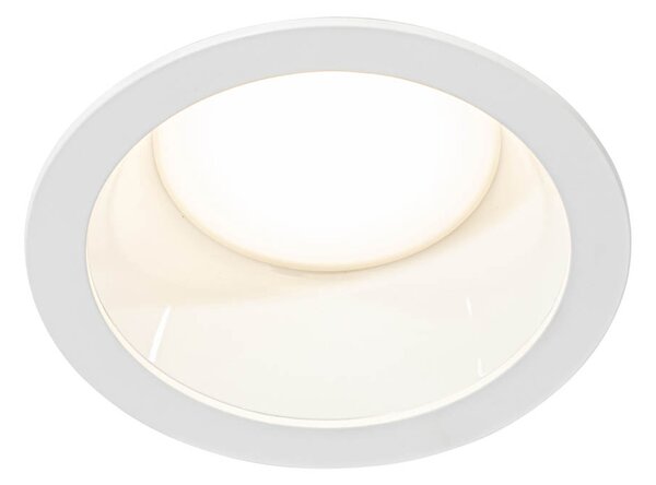 Zapustené bodové svietidlo biele vrátane LED 3000K-5000K s prepínačom Dip - Elias