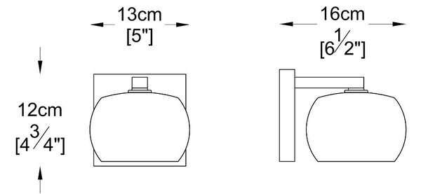 Zuma Line W0076-01A-B5FZ nástenné svietidlo Crystal | 42W G9