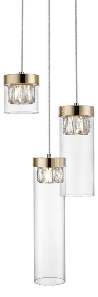 Zuma Line P0389-03D-F7AC závesné stropné svietidlo GEM | 28W G9