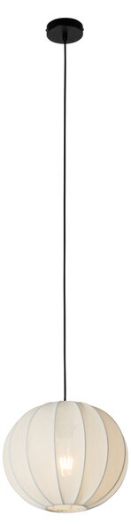 Japonská závesná lampa biela hodvábna 30 cm - Plu