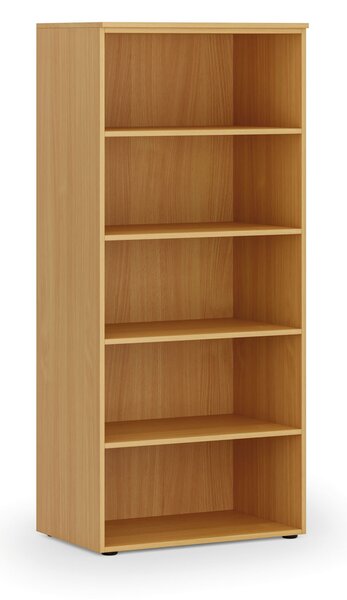 Kancelársky regál PRIMO WOOD, 800 x 500 x 1781 mm, buk
